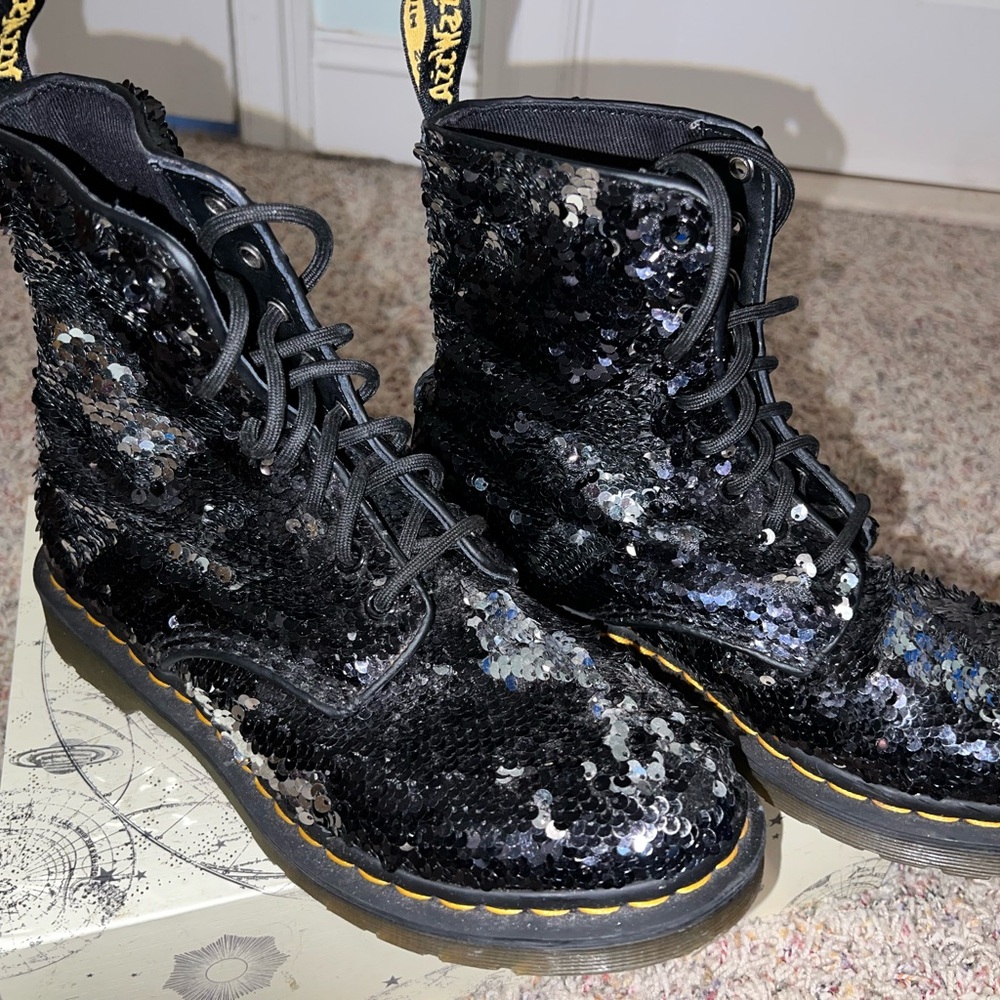 Sequin Dr Martens 1460s